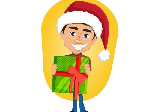 Vector Christmas Guy