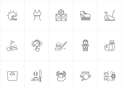 Vector Sport Line Icons