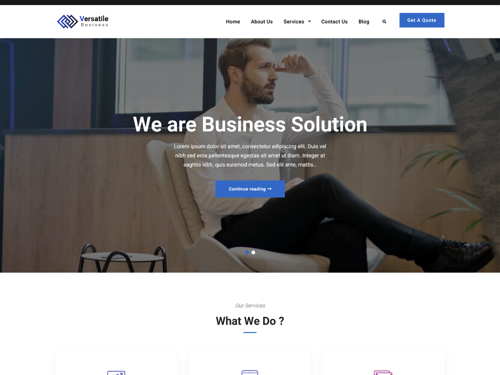 Versatile Business WordPress Theme