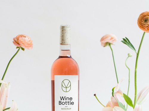 Wine Bottle Mockup