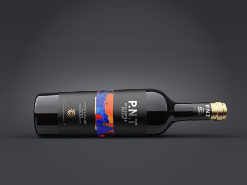 Wine Bottle Mockup