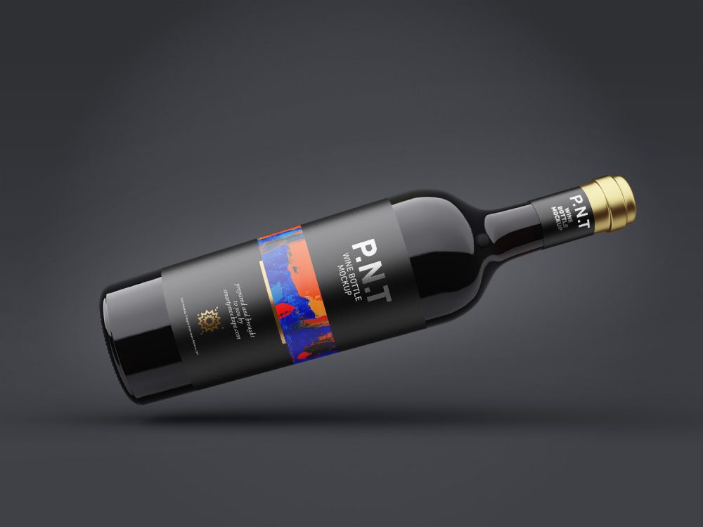 Wine Bottle Mockup
