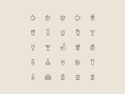 Beverages Vector Icons