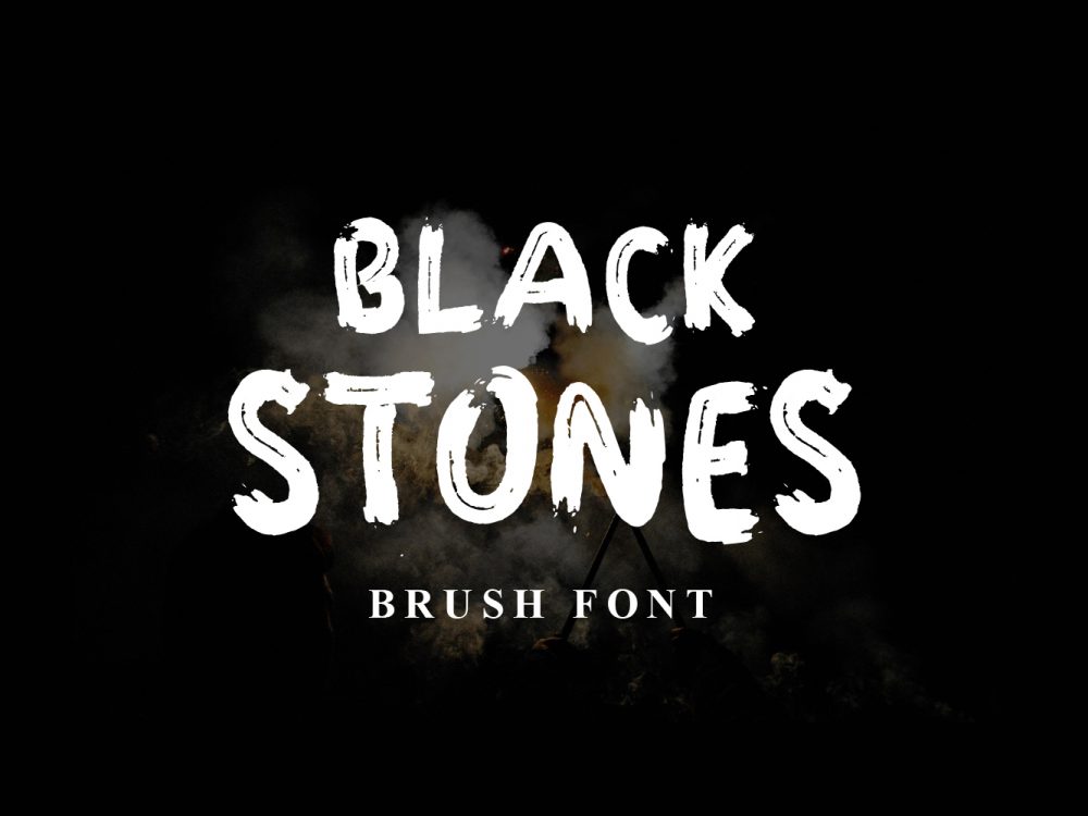 Black Stones Free Font