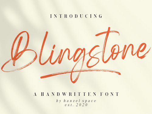 Blingstone Free Font