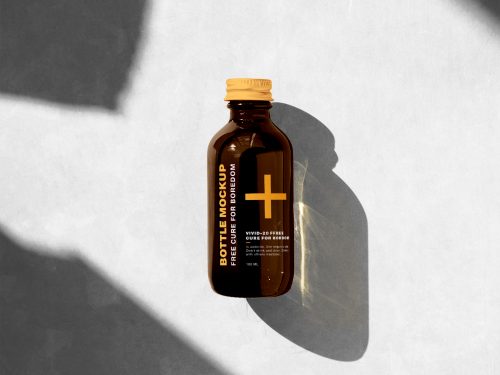 Bottle Free PSD Mockup