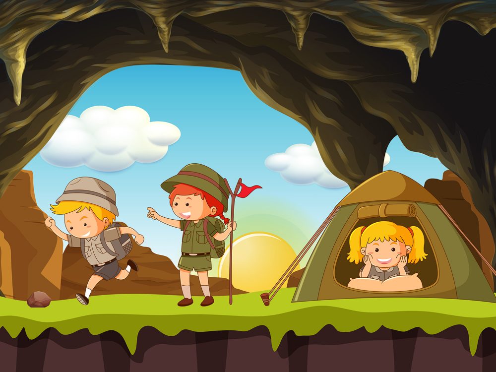 Boy Scout and Girl Scout Camping