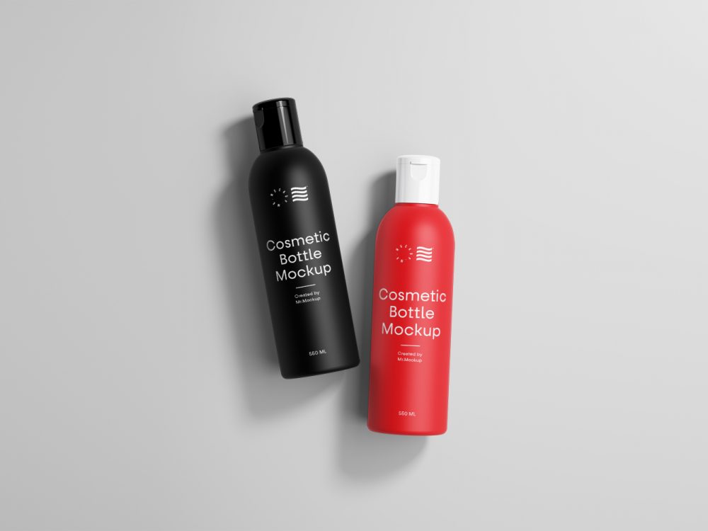 Cosmetic Bottles Mockup