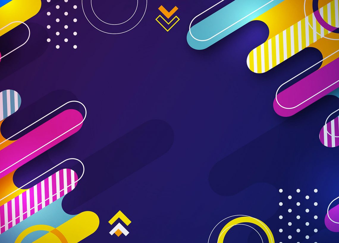 Flat Colorful Geometric Background