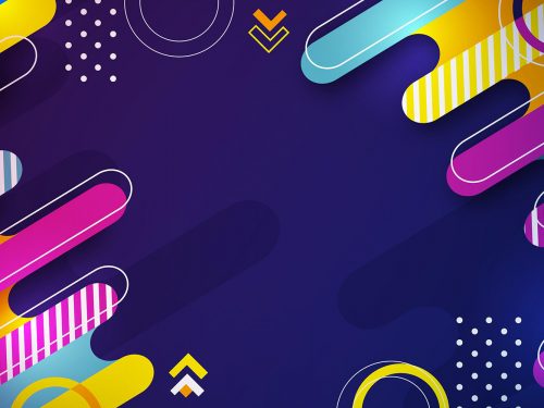 Flat Colorful Geometric Background