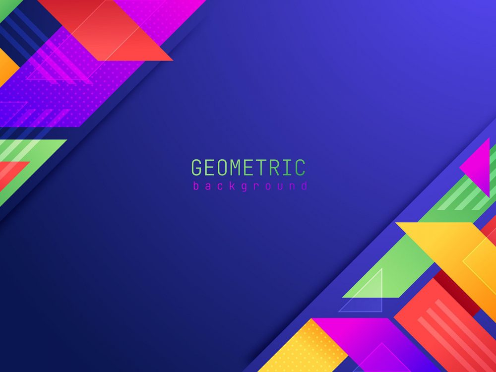 Flat Geometric Background