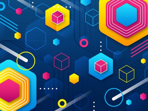 Flat Geometric Background