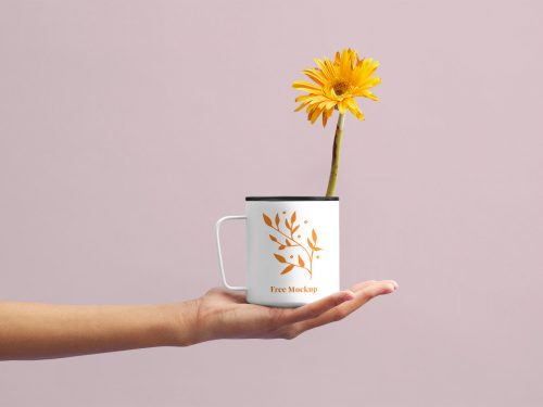 Flower Mug Mockup