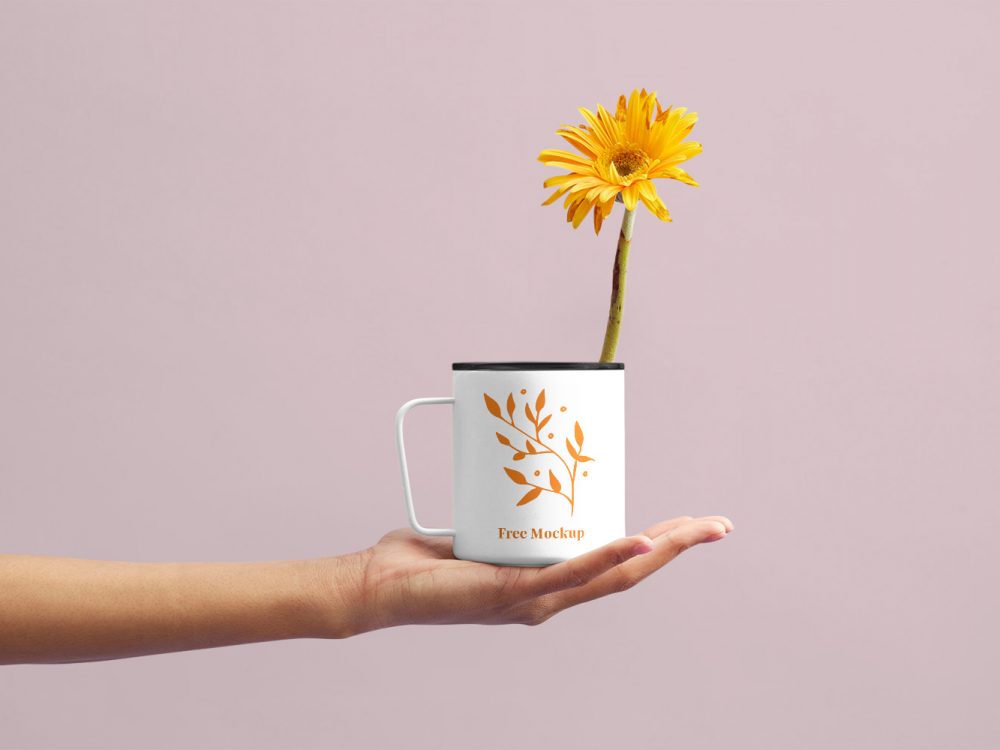 Flower Mug Mockup