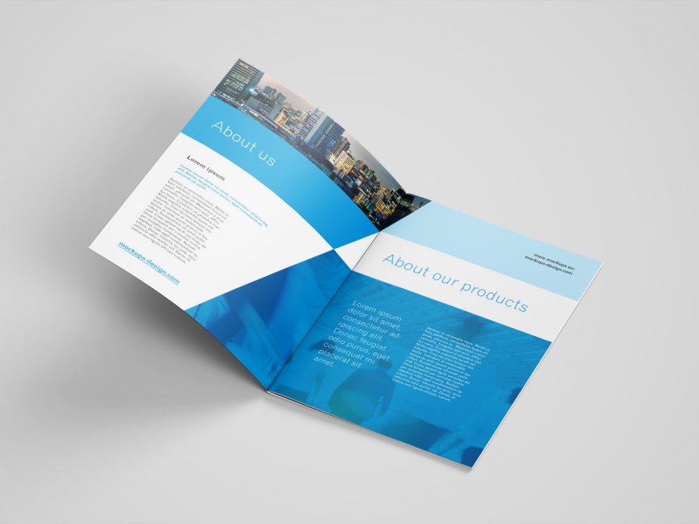 Free A4 Brochure Mockup