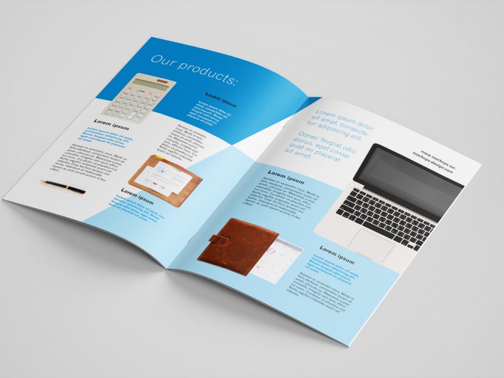 Free A4 Brochure Mockup