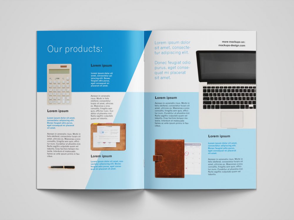 Free A4 Brochure Mockup
