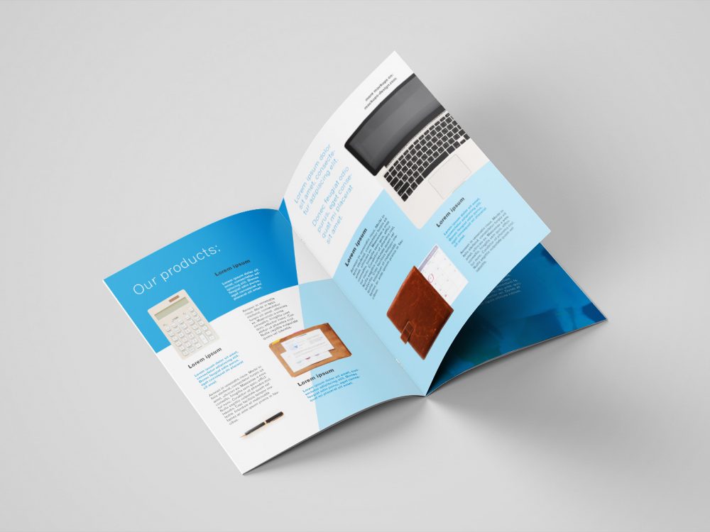 Free A4 Brochure Mockup