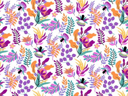 Free Floral Watercolor Pattern