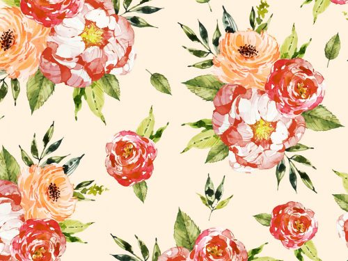 Free Floral Watercolor Pattern