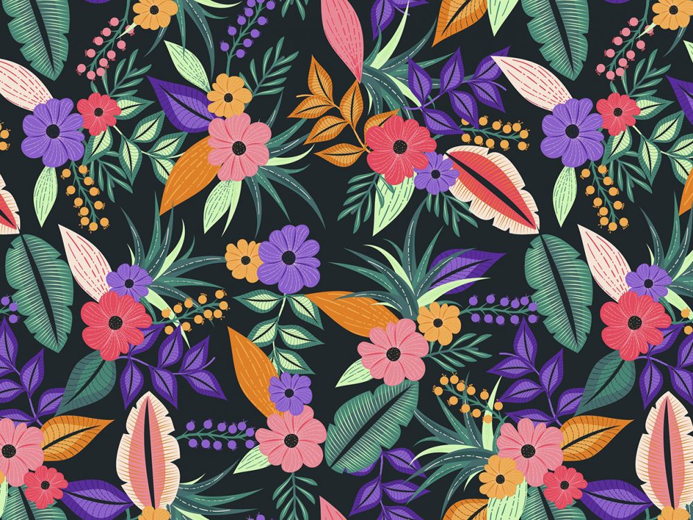 Free Floral Watercolor Pattern