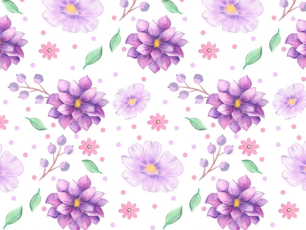 Free Floral Watercolor Pattern