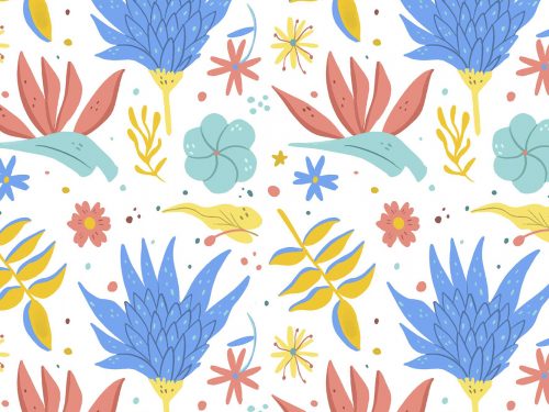Free Floral Watercolor Pattern