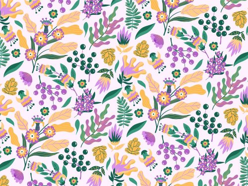 Free Floral Watercolor Pattern