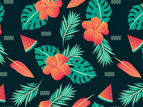 Free Floral Watercolor Pattern