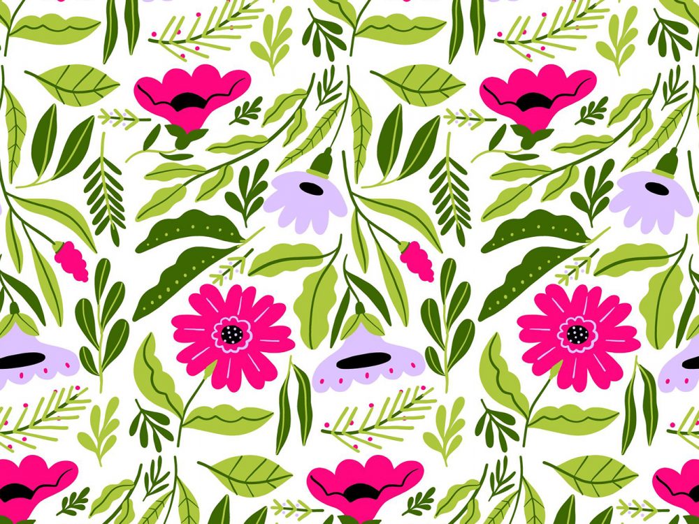 Free Floral Watercolor Pattern