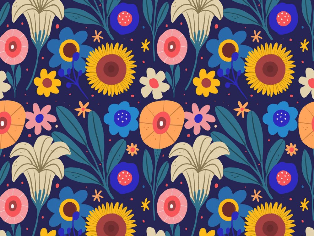 Free Floral Watercolor Pattern