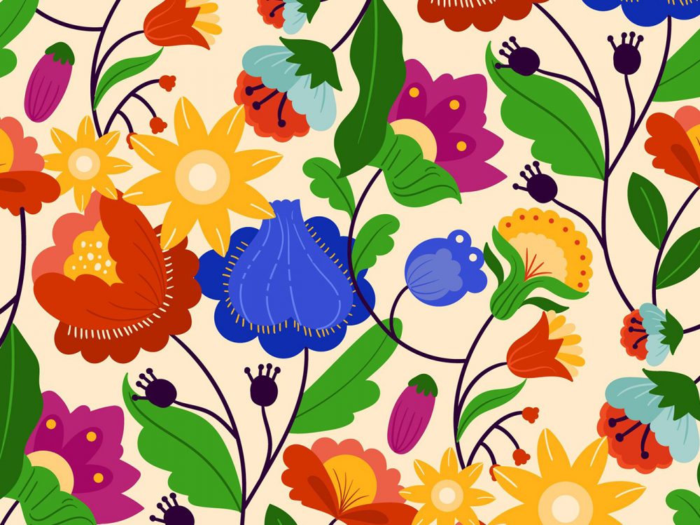 Free Floral Watercolor Pattern