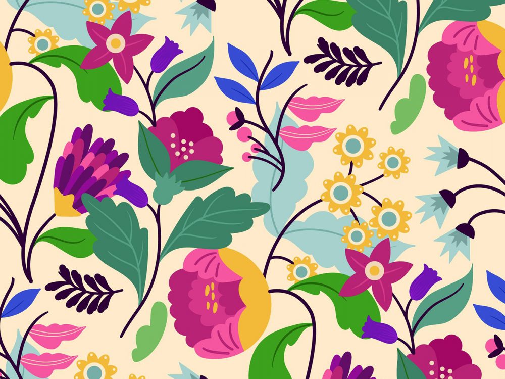 Free Floral Watercolor Pattern