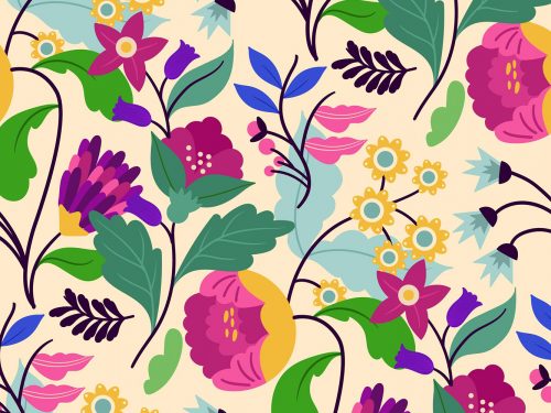 Free Floral Watercolor Pattern