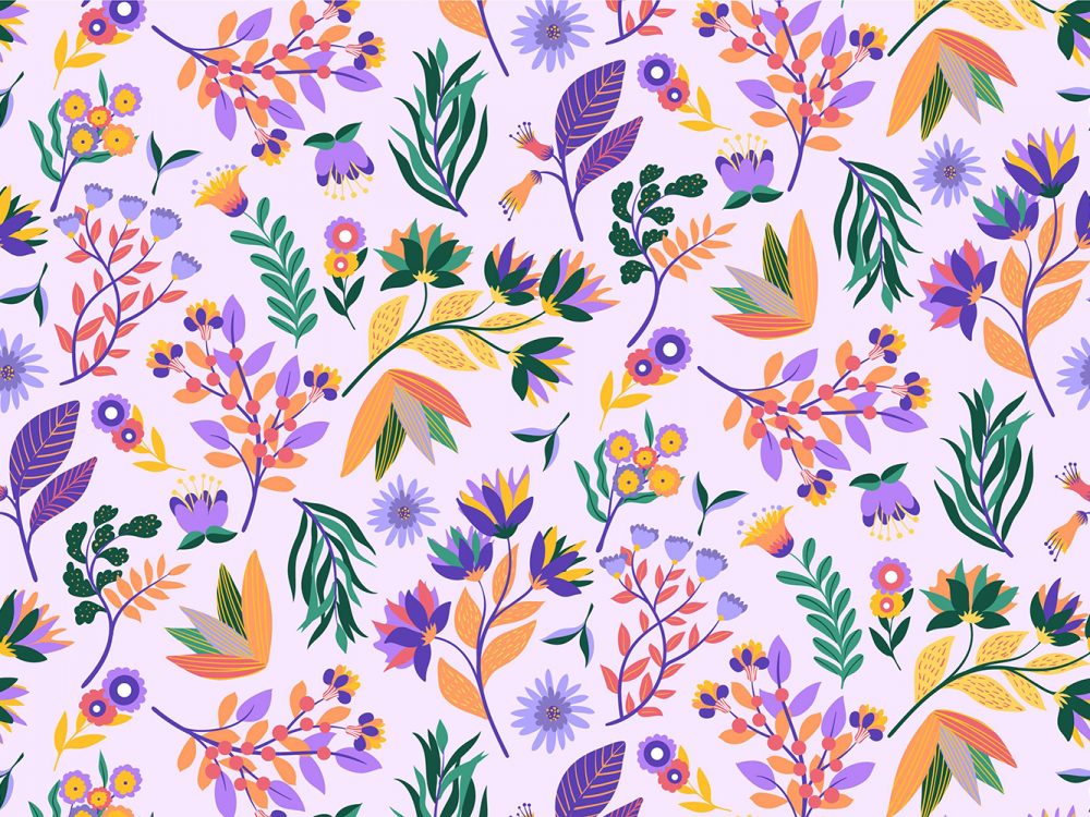Free Floral Watercolor Pattern