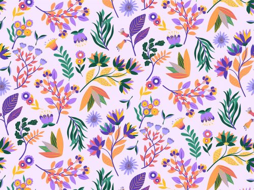 Free Floral Watercolor Pattern