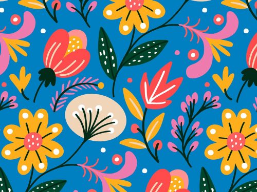 Free Floral Watercolor Pattern