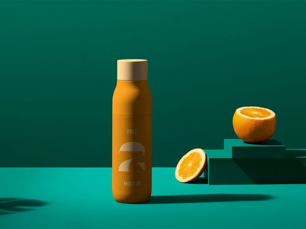Free Juice Bottle Mockup