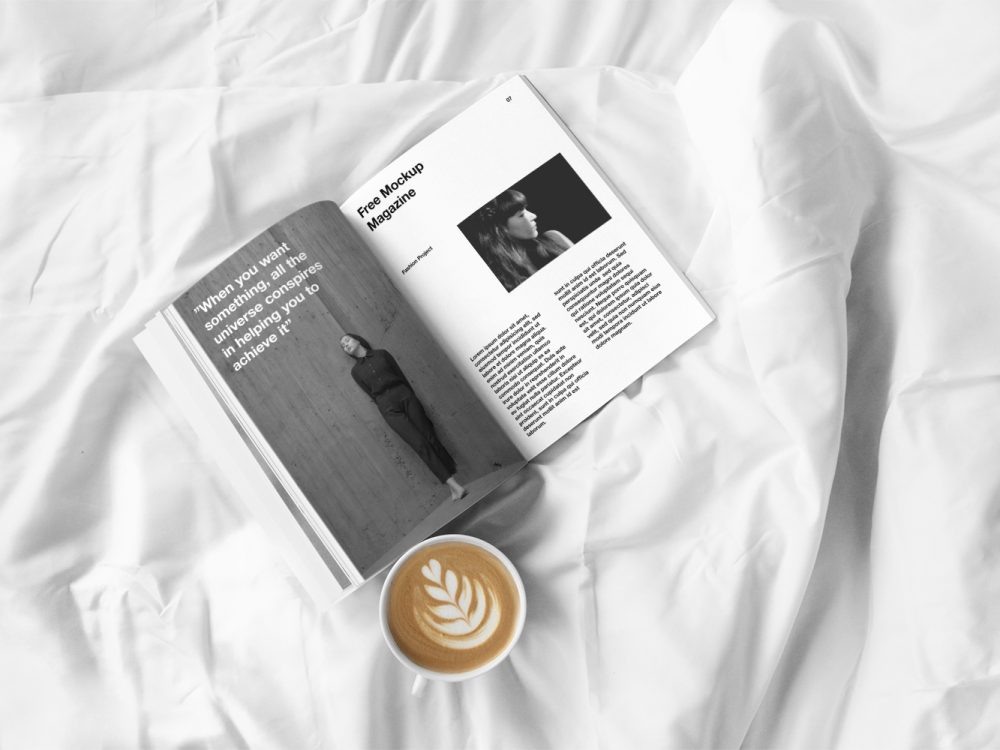 Free Open Magazine Mockup