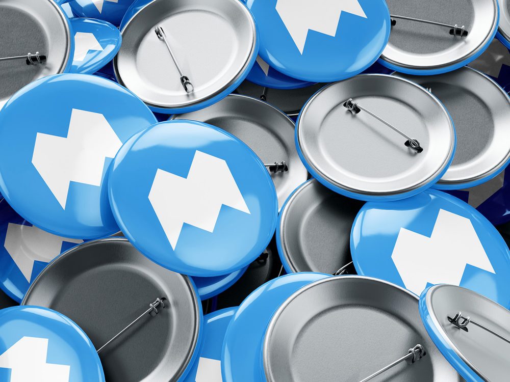 Free Pin Button Mockup