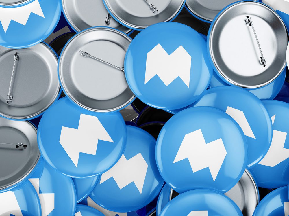 Free Pin Button Mockup