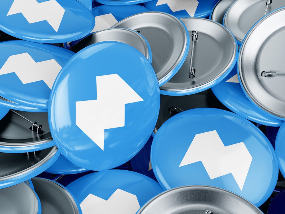 Free Pin Button Mockup