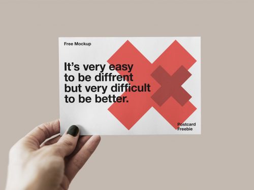 Free Postcard Mockup