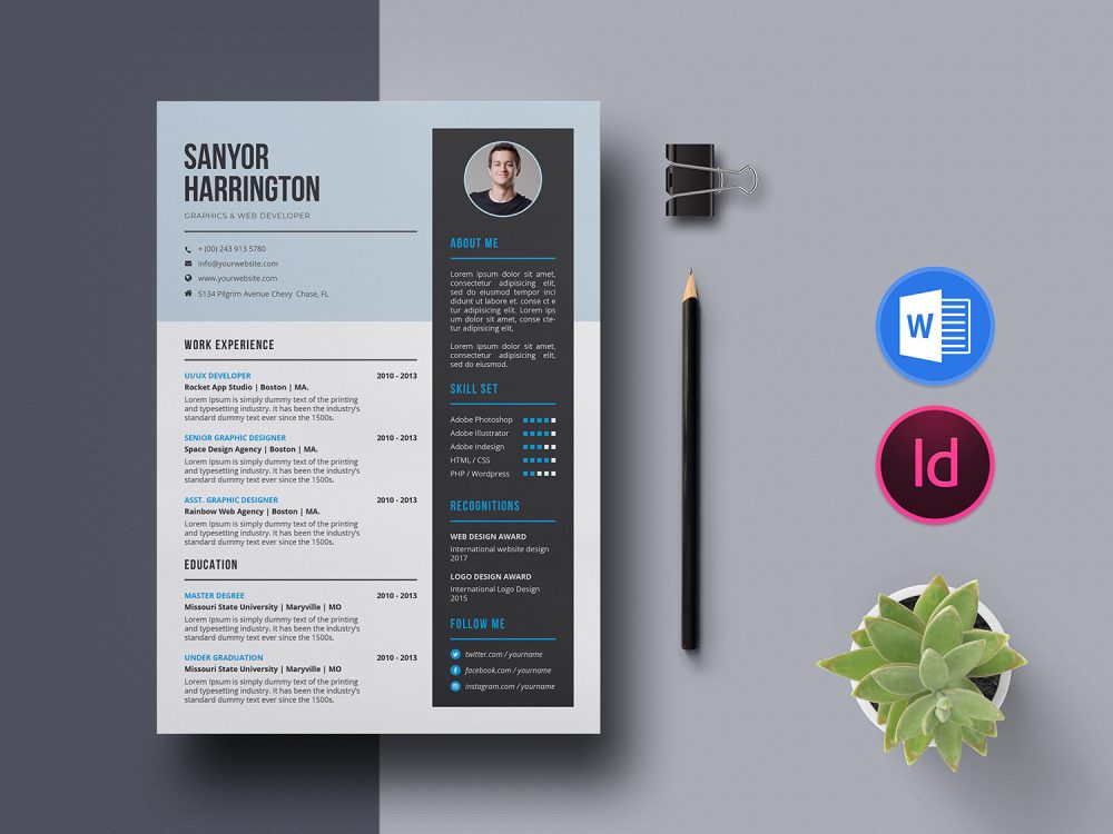 Free Resume Template Vol-12