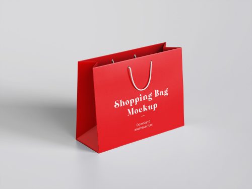 Free Shopping Bag Mockup