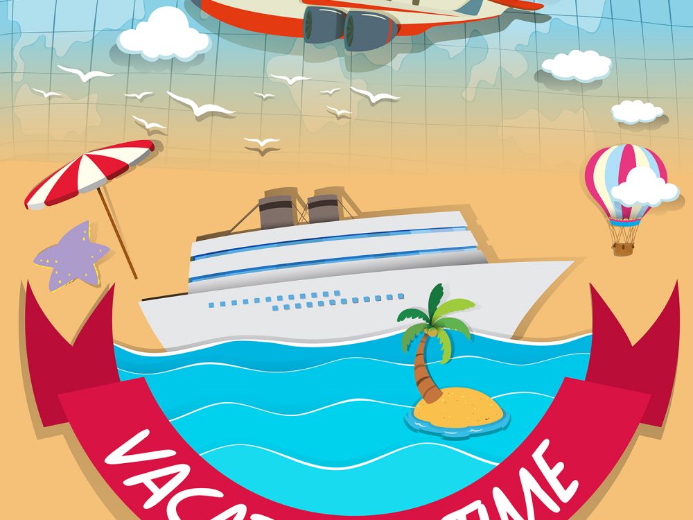 Free Summer Vacation Illustration