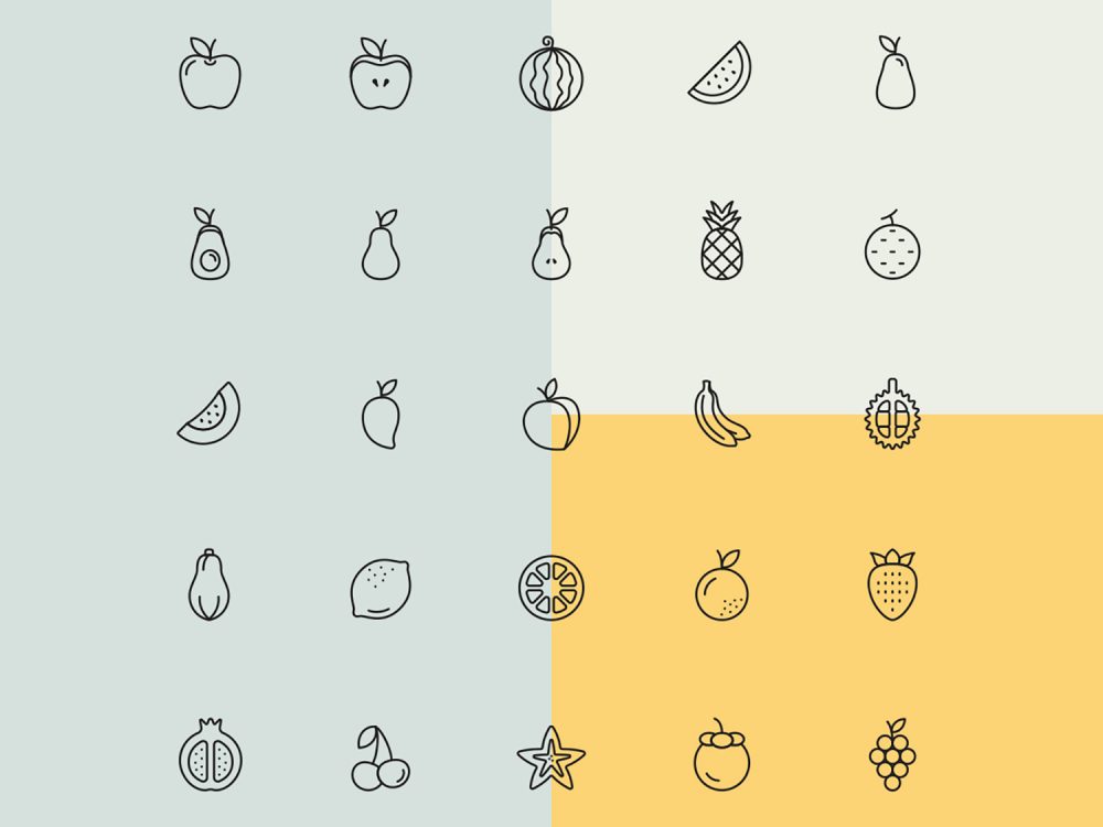 Fruit Vector Icons