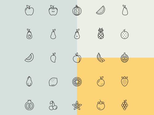 Fruit Vector Icons