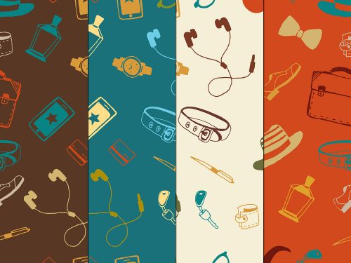 Hipster Illustration Vector Free Pattern