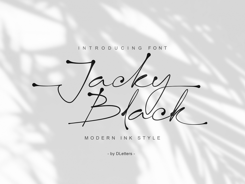 Jacky Black Free Font